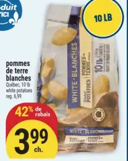 Marché Adonis POMMES DE TERRE BLANCHES | WHITE POTATOES offer