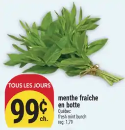 Marché Adonis MENTHE FRAÎCHE EN BOTTE | FRESH MINT BUNCH offer