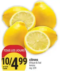 Marché Adonis CITRONS | LEMONS offer