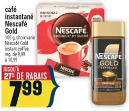 Marché Adonis CAFÉ INSTANTANÉ NESCAFÉ GOLD | NESCAFÉ GOLD INSTANT COFFEE offer