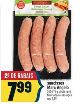 Marché Adonis SAUCISSES MARC ANGELO | MARC ANGELO SAUSAGES offer