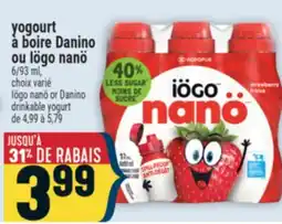 Marché Adonis YOGOURT À BOIRE DANINOOU IÖGO NANÖ | IÖGOÉ NANÖ OR DANINO DRINKABLE YOGURDET offer