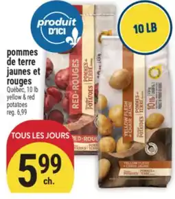 Marché Adonis POMMES DE TERRE JAUNES ET ROUGES | YELLOW & RED POTATOES offer