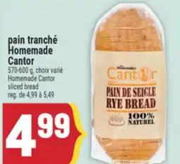 Marché Adonis PAIN TRANCHÉ HOMEMADE CANTOR | HOMEMADE CANTOR SLICED BREAD offer