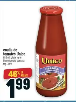 Marché Adonis COULIS DE TOMATES UNICO | UNICO TOMATO PASSATA offer