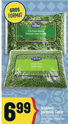 Marché Adonis LÉGUMES SURGELÉS CEDAR | CEDAR FROZEN VEGETABLES offer
