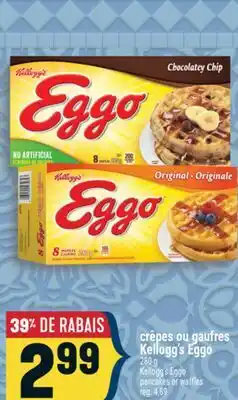 Marché Adonis CRÊPES OU GAUFRES KELLOGG'S EGGO | KELLOGG'S EGGO PANCAKES OR WAFFLES offer