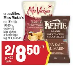 Marché Adonis CROUSTILLES MISS VICKIE'S OU KETTLE | MISS VICKIE'S OR KETTLE CHIPS offer