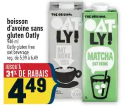 Marché Adonis BOISSOND'AVOINE SANSGLUTEN OATLY | OATLY GLUTEN FREE OAT BEVERAGE offer