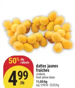 Marché Adonis DATTES JAUNES FRAÎCHES | FRESH YELLOW DATES offer