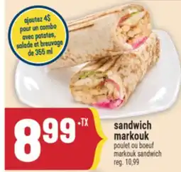 Marché Adonis SANDWICH MARKOUK | POULET OU BOEUF MARKOUK SANDWICH offer