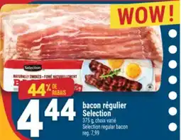 Marché Adonis BACON RÉGULIER SELECTION | SELECTION REGULAR BACON offer
