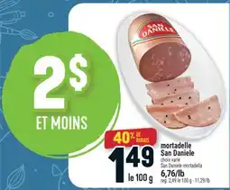 Marché Adonis MORTADELLE SAN DANIELE | SANÉ DANIELE MORTADELLA offer