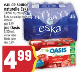 Marché Adonis EAU DE SOURCE NATURAL ESKA | ESA NATURAL SPRING WATER offer