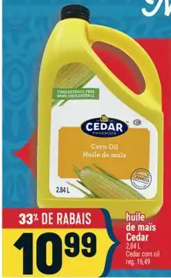 Marché Adonis HUILE DE MAÏS CEDAR | CEDAR CORN OIL offer