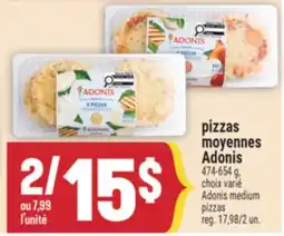 Marché Adonis PIZZAS MOYENNES ADONIS | ADONIS MEDIUM PIZZAS offer