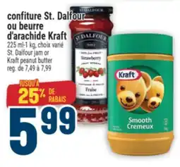 Marché Adonis CONFITURE ST. DALFOUR OU BEURRE D'ARACHIDE KRAFT | ST. DALFOUR JAM OR KRAFT PEANUT BUTTER offer