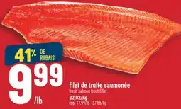 Marché Adonis FILET DE TRUITE SAUMONÉE | FRESH SALMON TROUT FILLET offer