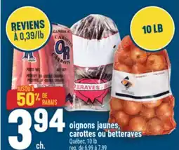 Marché Adonis OIGNONS JAUNES, CAROTTES OU BETTERAVES offer