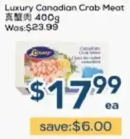 Oceans Fresh Food Market Luxury Canadian Crab Meat offer