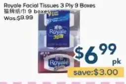Oceans Fresh Food Market Royale facial tissues offer