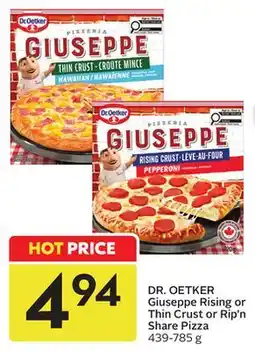 Sobeys Giuseppe Rising or Thin Crust or Rip'n Share Pizza offer
