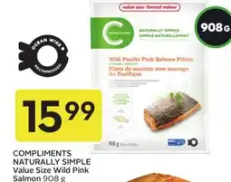 Sobeys COMPLIMENTS NATURALLY SIMPLE Value Size Wild Pink Salmon offer