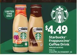 Loblaws STARBUCKS FRAPPUCCINO COFFEE DRINK offer