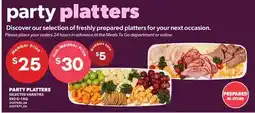 Loblaws PARTY PLATTERS, 592 G–1 KG offer
