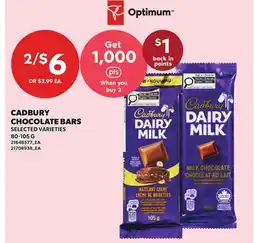 Loblaws CADBURY CHOCOLATE BARS offer