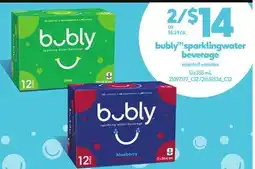 Loblaws BUBLY SPARKLING WATER BEVERAGE offer