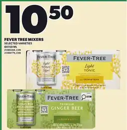 Loblaws FEVER TREE MIXERS offer