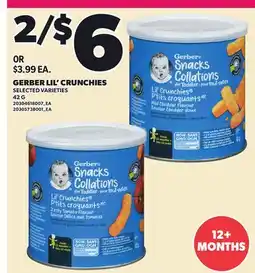 Loblaws GERBER LIL' CRUNCHIES offer