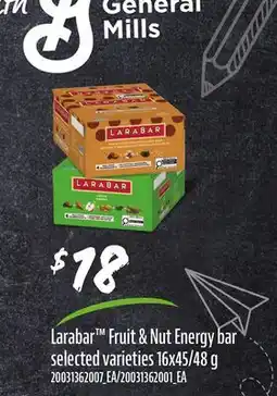 Loblaws LARABAR FRUIT & NUT ENERGY BAR, 16X45/48 G offer