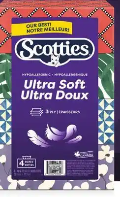 Loblaws SCOTTIES ULTRA SOFT, 4-pack offer