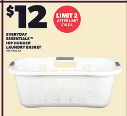 Loblaws EVERYDAY ESSENTIALS HIP HUGGER LAUNDRY BASKET offer