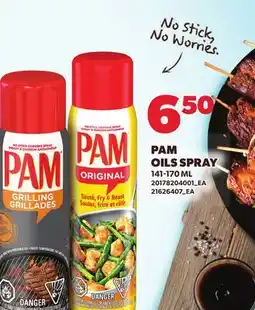 Loblaws PAM OILS SPRAY offer