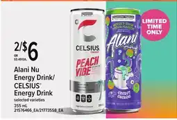 Loblaws ALANI NU ENERGY DRINK/CELSIUS ENERGY DRINK offer