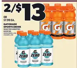 Loblaws GATORADE SPORTS DRINK offer