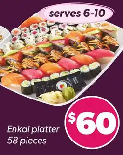 Loblaws ENKAI PLATTER, 58 PIECES offer