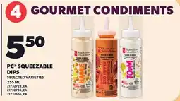 Loblaws PC SQUEEZABLE DIPS offer