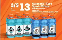 Loblaws GATORADE ZERO SPORTS DRINK, 6x91 ml offer