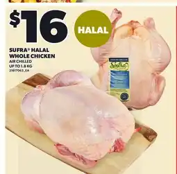 Loblaws SUFRA HALAL WHOLE CHICKEN, UP TO offer