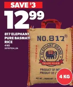 Loblaws 817 ELEPHANT PURE BASMATI RICE offer