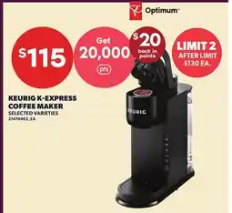 Loblaws KEURIG K-EXPRESS COFFEE MAKER offer