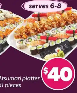 Loblaws ATSUMARI PLATTER, 51 PIECES offer