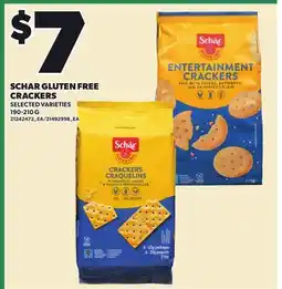 Loblaws SCHAR GLUTEN FREE CRACKERS, 190-210 G G offer
