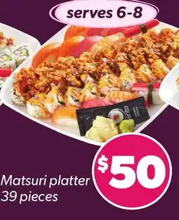 Loblaws MATSURI PLATTER, 39 PIECES offer