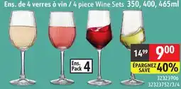 Sushi Shop 4 piece Wine Sets offer