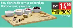 Sushi Shop Bamboo serving board set offer